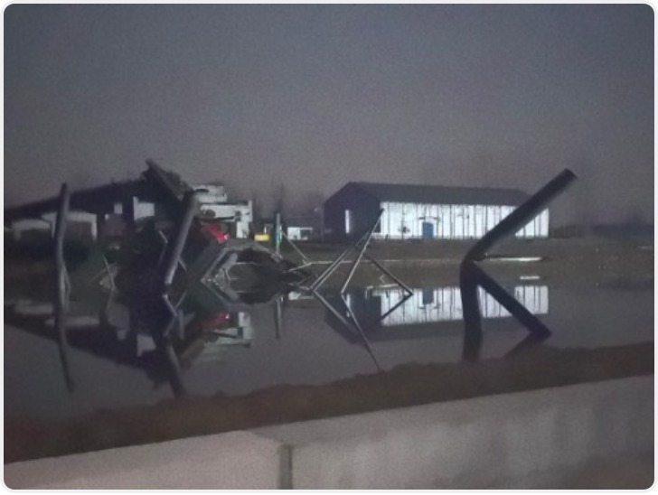 江苏盐城响水一在建大桥塌落致2死3失联