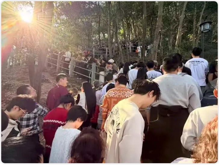 前方无厕所无烤肠无茶叶蛋 杭州“天下第一财神庙”劝返游客