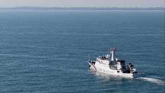 福建海警位金门附近海域依法开展常态执法巡查