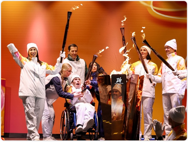 冬残奥会｜米兰冬残奥会火种汇集仪式在科尔蒂纳举行