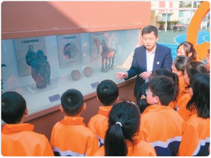 西安碑林这所小学里开了家“1平方米微博物馆”