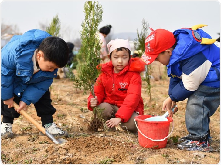 春来植树添新绿