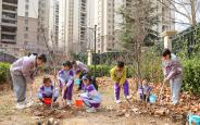 校园植树添新绿