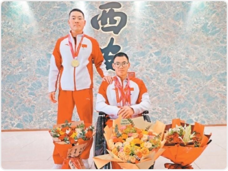 3金2铜耀米兰 陕西冬残奥会两将载誉回到家乡