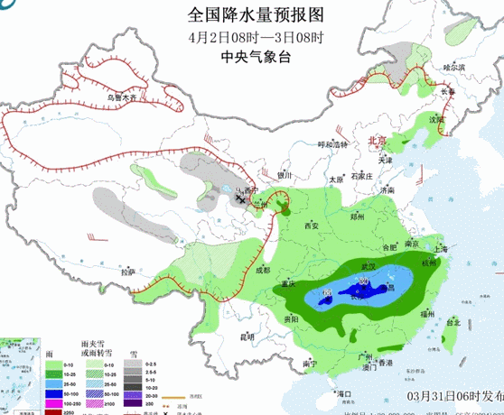 清明假期前夕南方新一轮降水过程上线 北方大风沙尘天气来袭