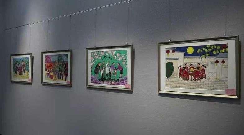 “农民画里的五老情”主题农民画作品展开展