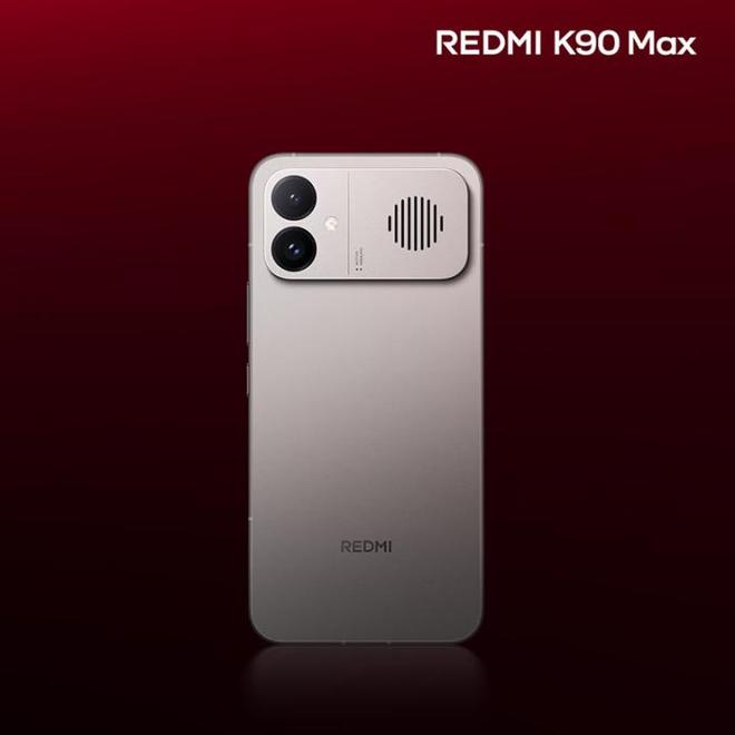 REDMI K90 Max设计官宣 铝合金中框格栅开孔