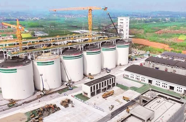 西安15万吨智能粮仓即将投用