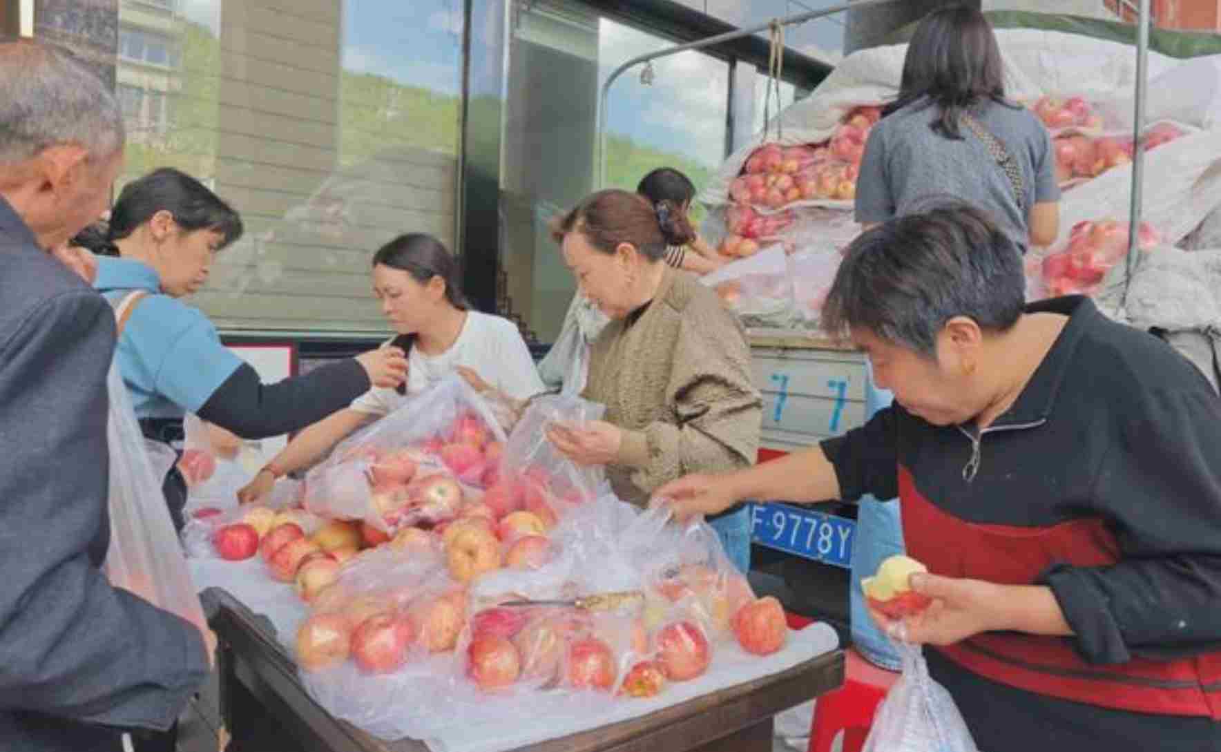 陕西男子到湖北卖苹果突发脑梗 4吨苹果19小时被买空