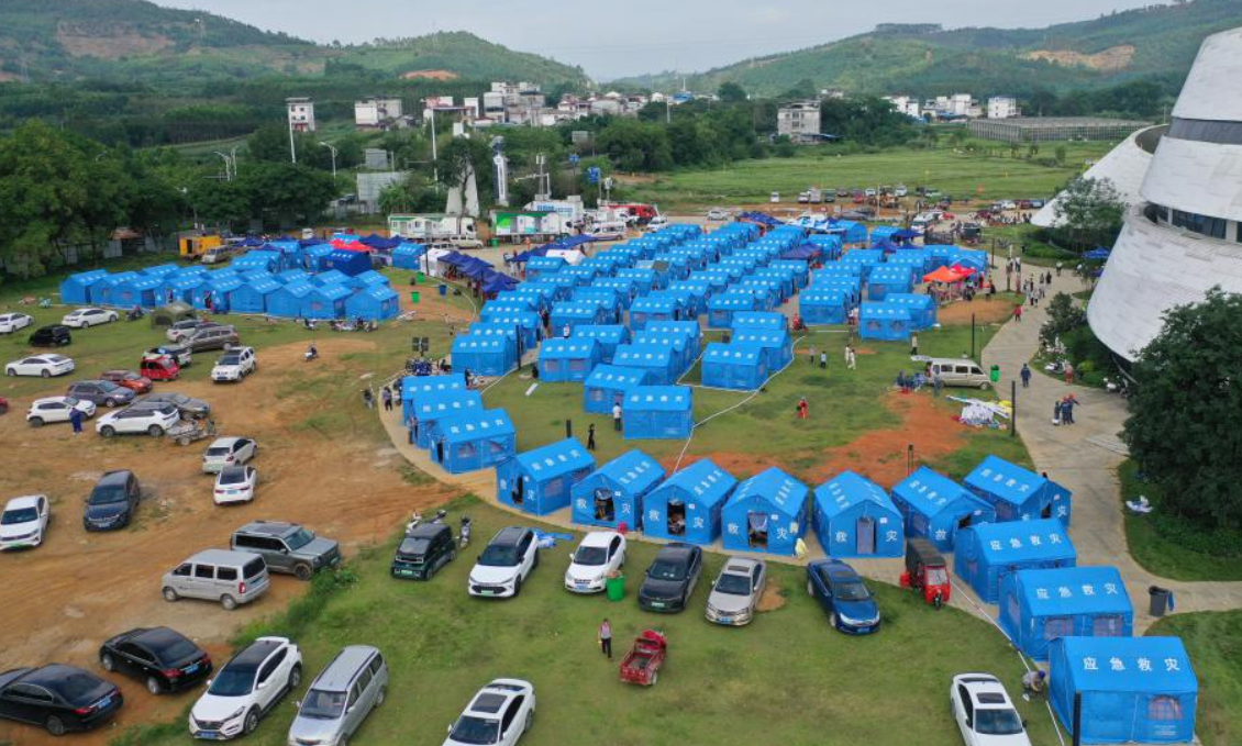 广西柳州地震安置点见闻