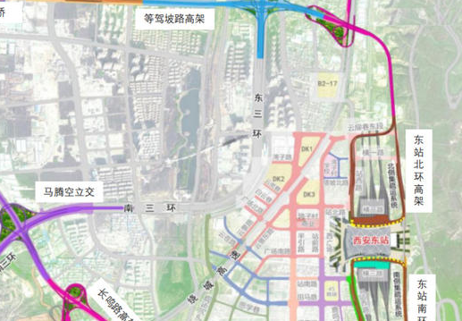 西安高铁东站片区部分交通运输设施正式命名了，再去东站可别走错啦