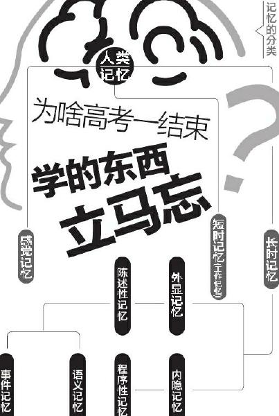 为啥高考一结束 学的东西立马忘？