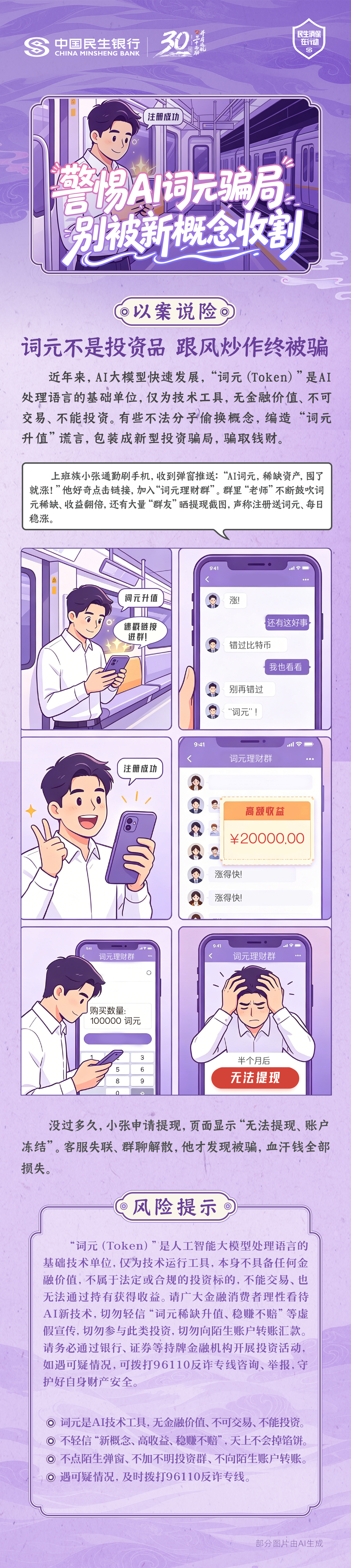 【民生银行西安分行】普及金融知识万里行丨警惕AI词元骗局，别被新概念收割.jpg