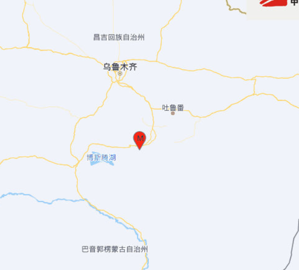 新疆吐鲁番市托克逊县发生3.2级地震 震源深度26千米