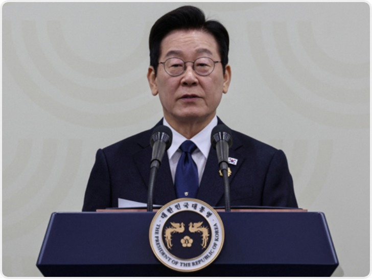 韩国总统李在明不支持率首超支持率