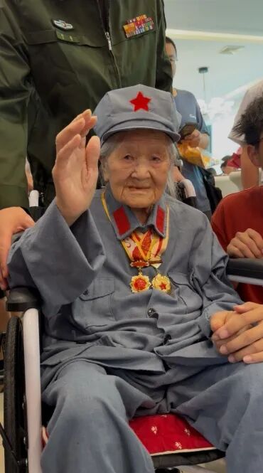 唯一健在参加过长征的女红军 105岁了