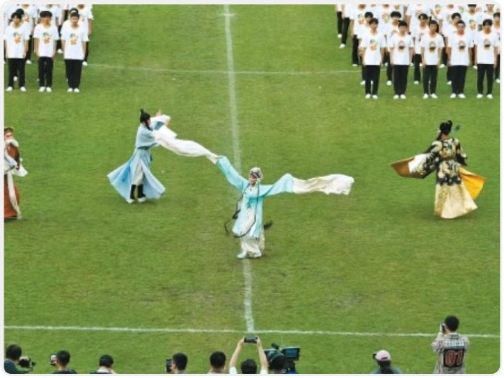 秦楚文旅联动迎高铁时代 楚超赛场上秦腔亮绝活