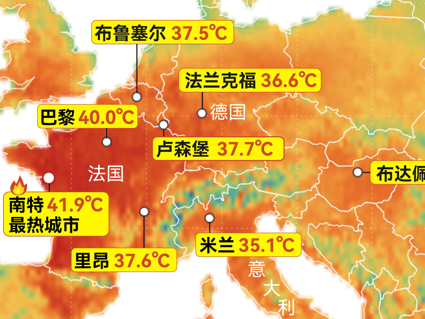 四张图读懂破纪录的欧洲热浪：为何今年格外热？空调怎么那么难装？