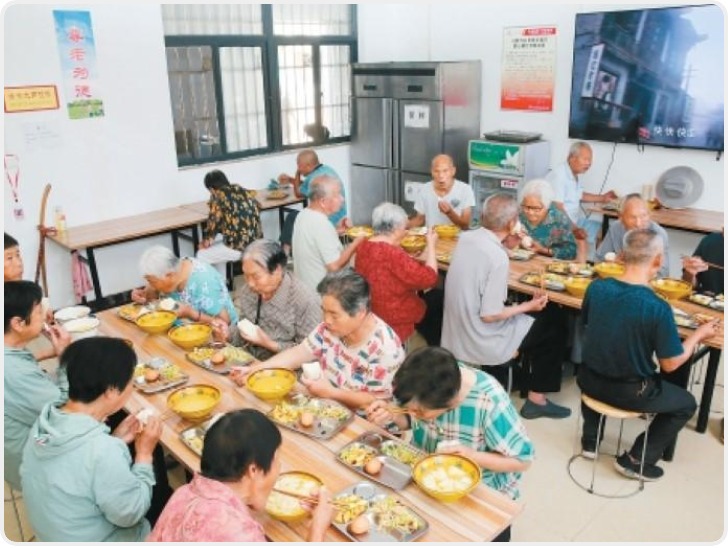 6元能吃两顿家常饭 乡村幸福院守护老人幸福“食”光