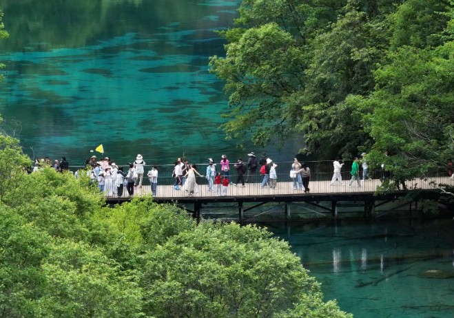 九寨沟湖水靠染色才呈现蓝色？官方辟谣详解斑斓水色成因 