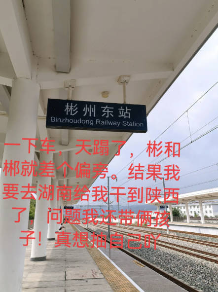 母子三人从四川乘动车去湖南郴州 阴差阳错到了陕西彬州