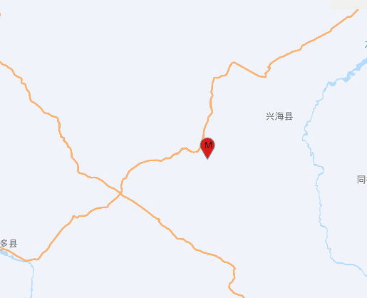 青海海南州兴海县发生3.6级地震 震源深度10千米