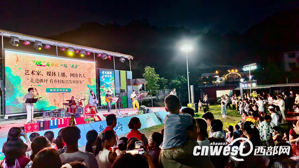 文化惠民到佛坪 山村夜晚“嗨”起来