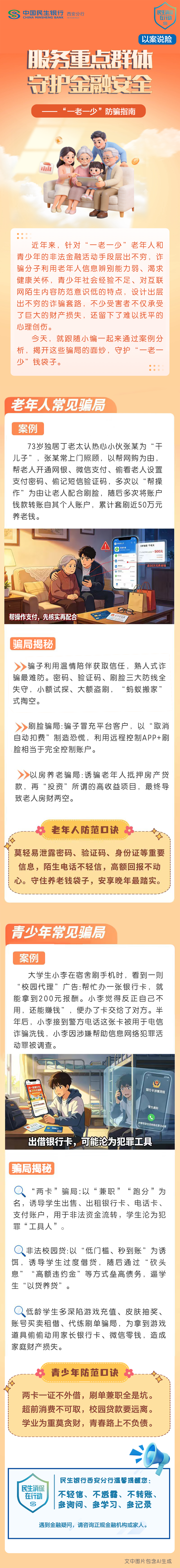 【以案说险】民生银行西安分行：“一老一少”防骗指南.png