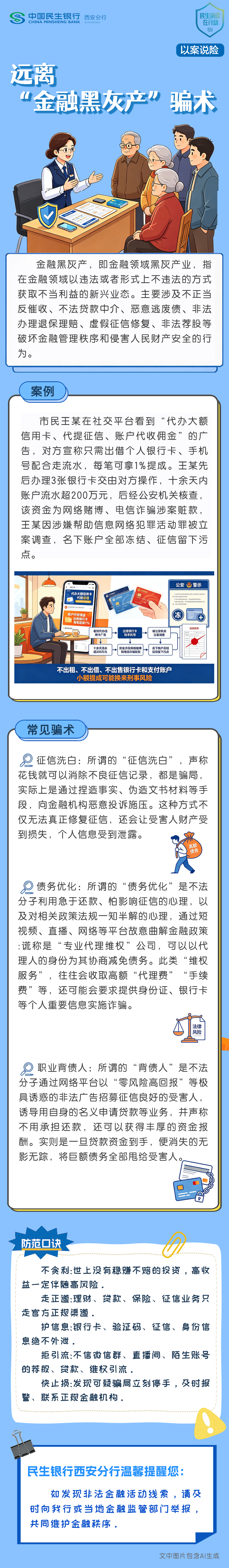 【以案说险】民生银行西安分行：远离“金融黑灰产”骗术.png