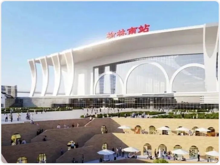 延榆高铁榆林南站首次便线拨接施工完成