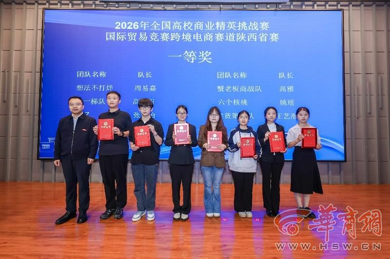 2026年全国高校商业精英挑战赛跨境电商赛道陕西省赛颁奖仪式成功举办(图1)