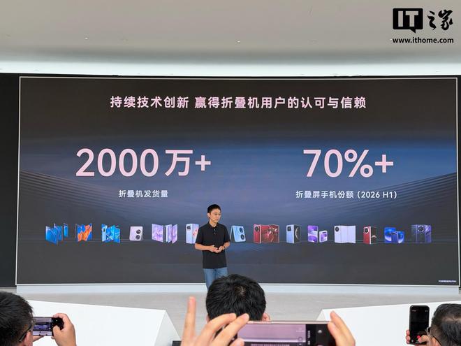 华为折叠屏手机累计发货量突破2000万台