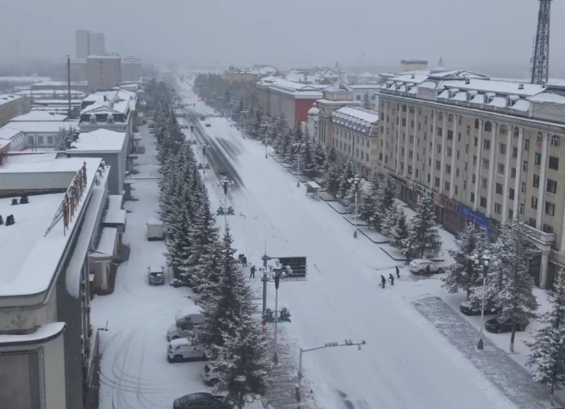 黑龙江大兴安岭多地气象部门发布暴雪、道路结冰预警