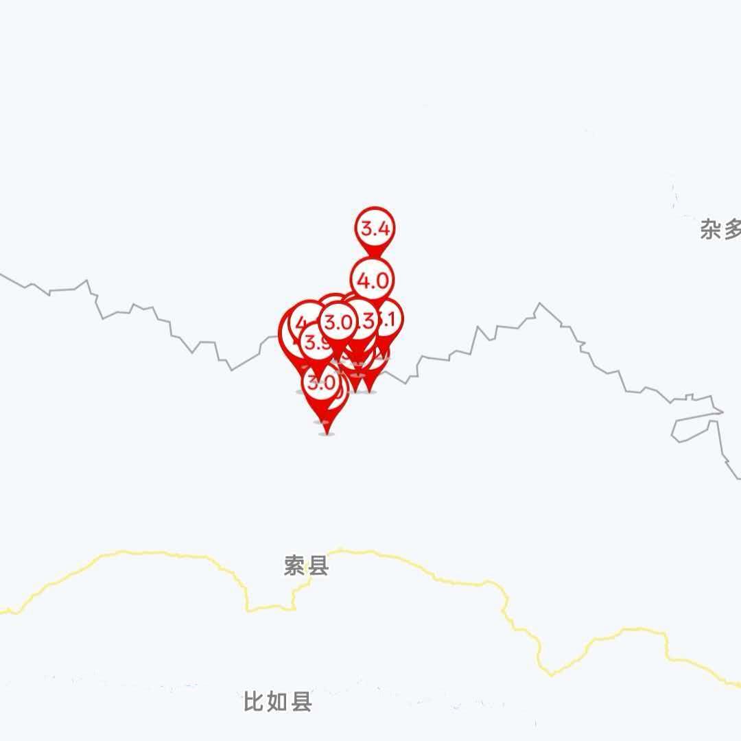 西藏巴青7.0级地震共记录到余震413次 最大余震4.3级