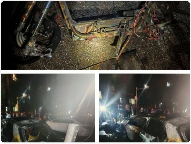 上海一居民擅自用新能源汽车充电桩给电动自行车充电 结果引发火灾